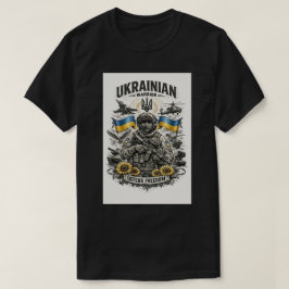 Camiseta Esboço de Tatuagem Militar Ucraniana Moderna