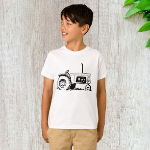 Camiseta Esboço de Trator