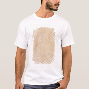 Camiseta Esboço de uma figura com assinatura do artista