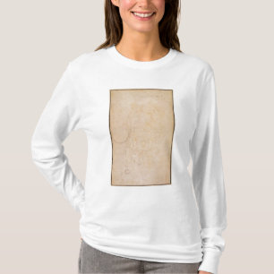 Camiseta Esboço de uma figura com assinatura do artista