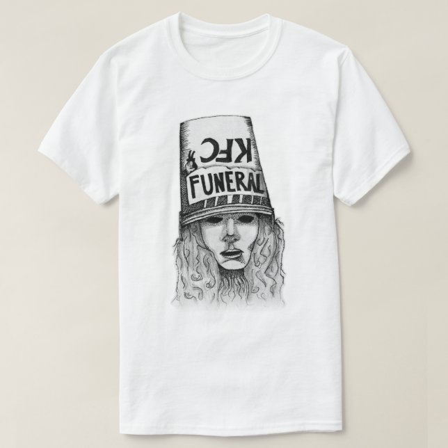 Camiseta Esboço do Buckethead (Frente do Design)