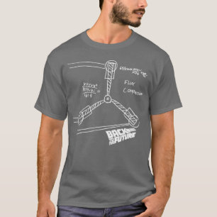Camiseta Esboço do Capacitor de Gripe Backohe Futuro garota