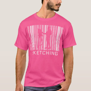 Camiseta Esboço Do Código De Barras Hobby E Esporte