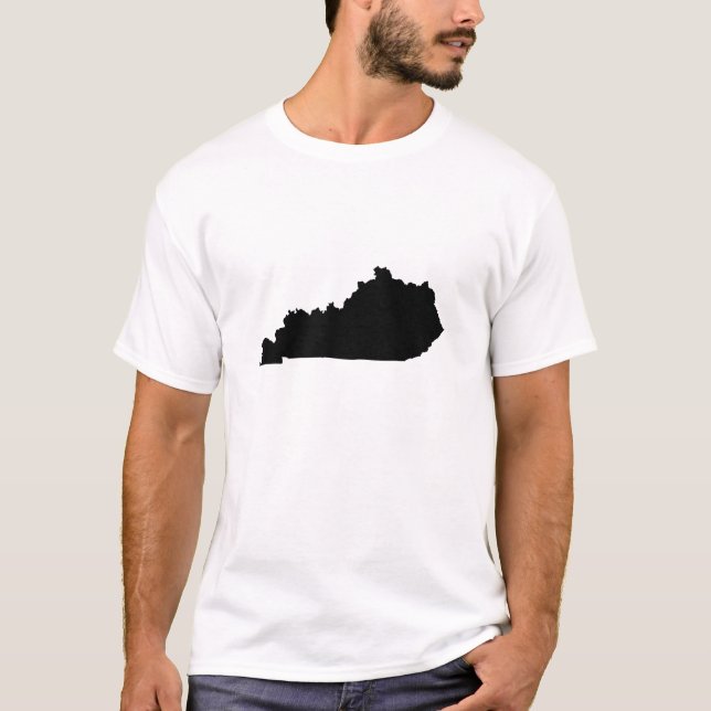 Camiseta Esboço do estado de Kentucky (Frente)