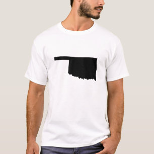 Camiseta Esboço do estado de Oklahoma