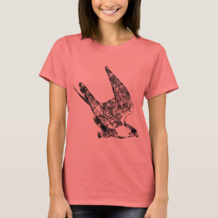 Camiseta Esboço do falcão de peregrino