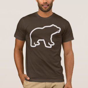 CAMISETA ESBOÇO DO URSO BRANCO