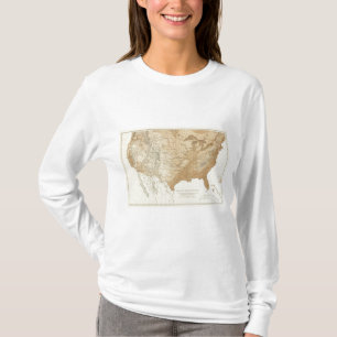 Camiseta Esboço dos E.U. Hypsometic