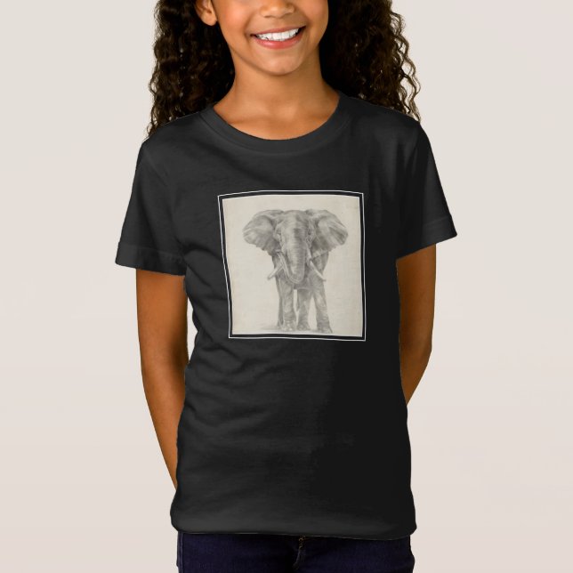 Camiseta esboço elefante (Frente)