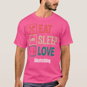 Camiseta Esboço Engraçado