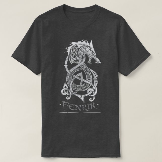 Camiseta Esboço Fenrir (Frente do Design)
