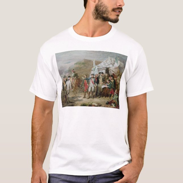 Camiseta Esboço para a batalha de Yorktown (Frente)