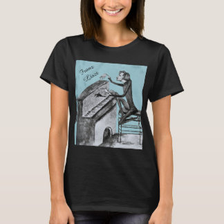 Camiseta Esboço Único de Franz Liszt por Maurice Sand 1837