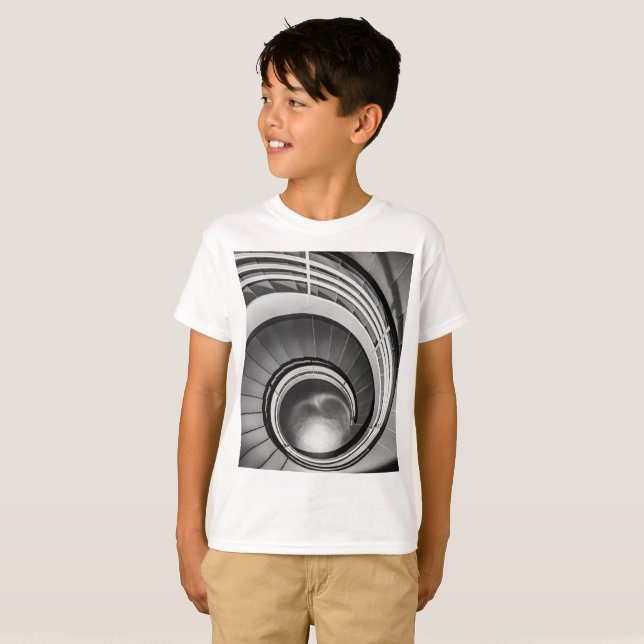 Camiseta Escada Circular BW (Frente Completa)