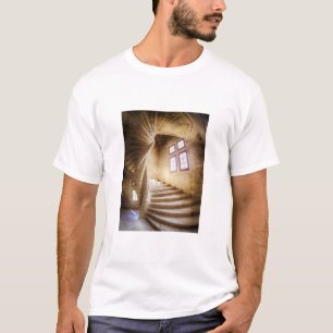 Camiseta Escada espiral bege, França