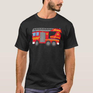 Camiseta Escada rotativa do motor de incêndio do veículo vo
