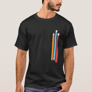 Camiseta Escadas de Corrida Espacial Homens Engraçados