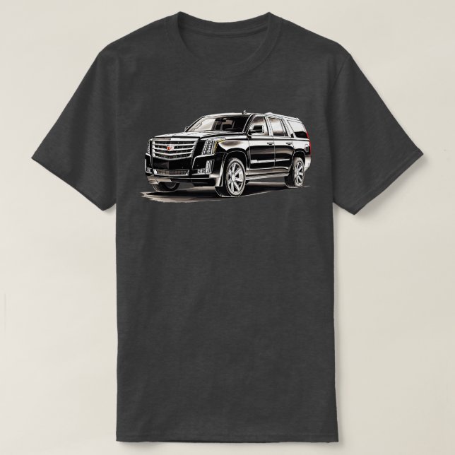 Camiseta Escala 1 do cadillac (Frente do Design)