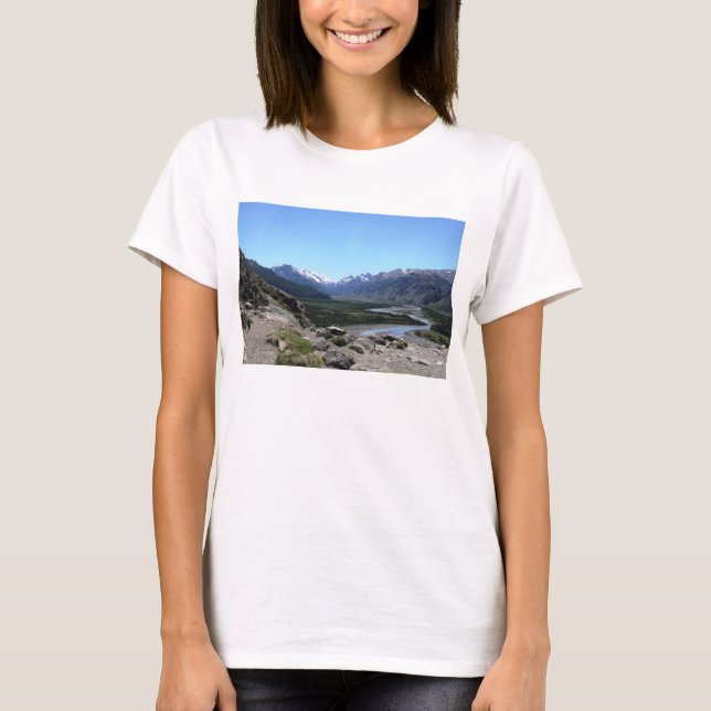Camiseta Escala de Andes, Patagonia (Frente)
