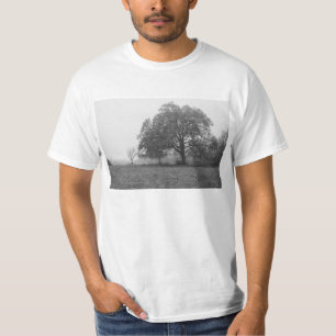 Camiseta Escala de Cinza de Manhã de outono