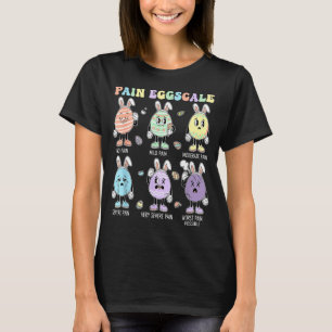 Camiseta Escala de dor de ovos fofos enfermeira triagem ava