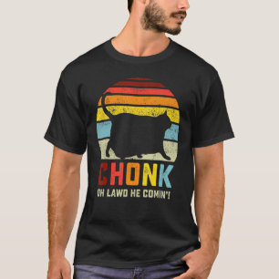 Camiseta Escala de Gato Chonk Meme Gatos Antigos Memes
