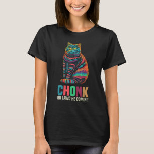 Camiseta Escala de Gato Gordinho Meme Estilo Retro Gatos An
