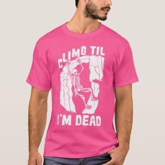 Camiseta Escala de Montanha do Esqueleto Climático - Pedra