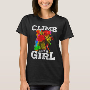 Camiseta Escala de Muro de Caminho Subindo Pedaços