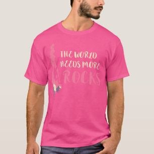 Camiseta Escala De Pedra O Mundo Precisa De Montanha Subind