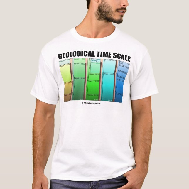 Camiseta Escala de tempo Geological (idade Geological) (Frente)