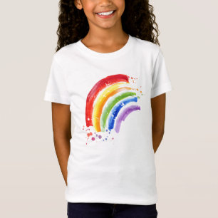 Camiseta Escala de Watercolor arco-íris