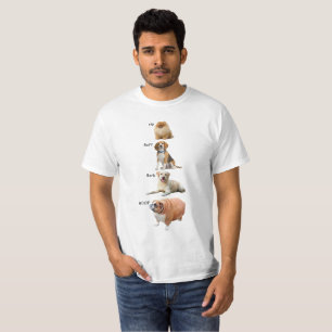 Camiseta Escala do ruído do cão