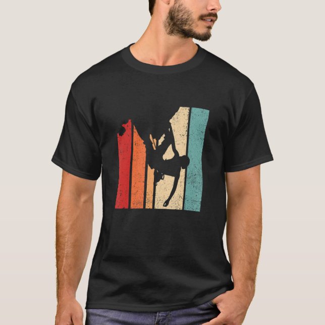 Camiseta Escala Gráfica Retrorna Escalada de Rocha Mou (Frente)