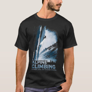 Camiseta Escalada Alpina Sem Linhas Fixas Sem Segundas Chan