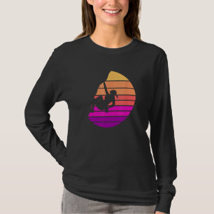 Camiseta Escalada como uma Garota Vintage Escalada em Roch