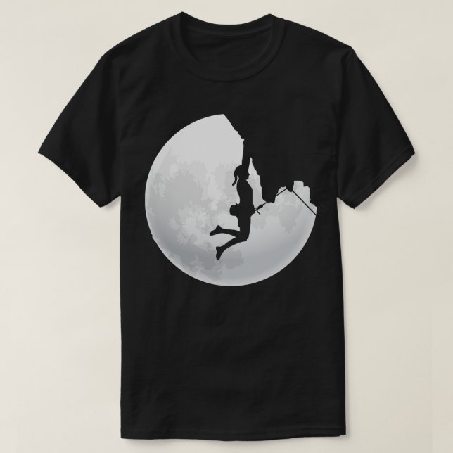 Camiseta Escalada de Escala de Montanha Climática 1 (Frente do Design)