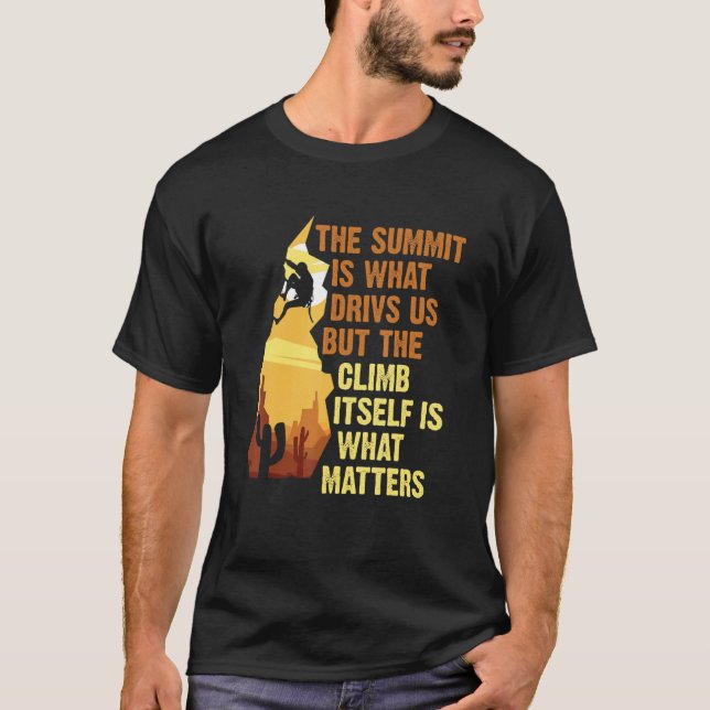 Camiseta Escalada de Montanha Climática (Frente)