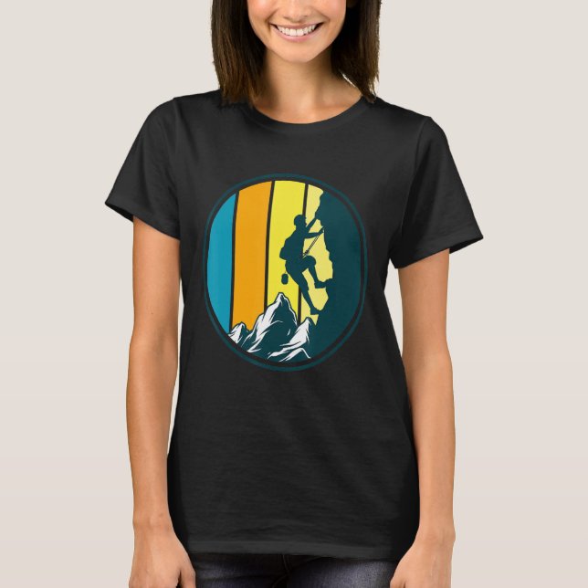 Camiseta Escalada de Montanha Climática (Frente)