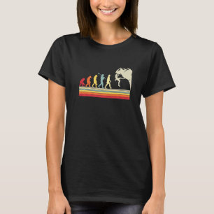 Camiseta Escalada de Pedra Escalando Clima de Vintagem Huma