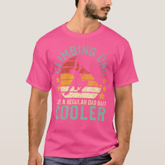 Camiseta Escalada De Pedra Subindo Pai Montanha Engraçado P
