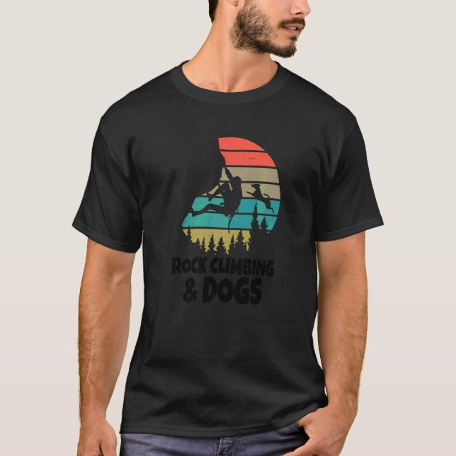 Camiseta Escalada De Pedras E Cães Escala De Pedra (Frente)