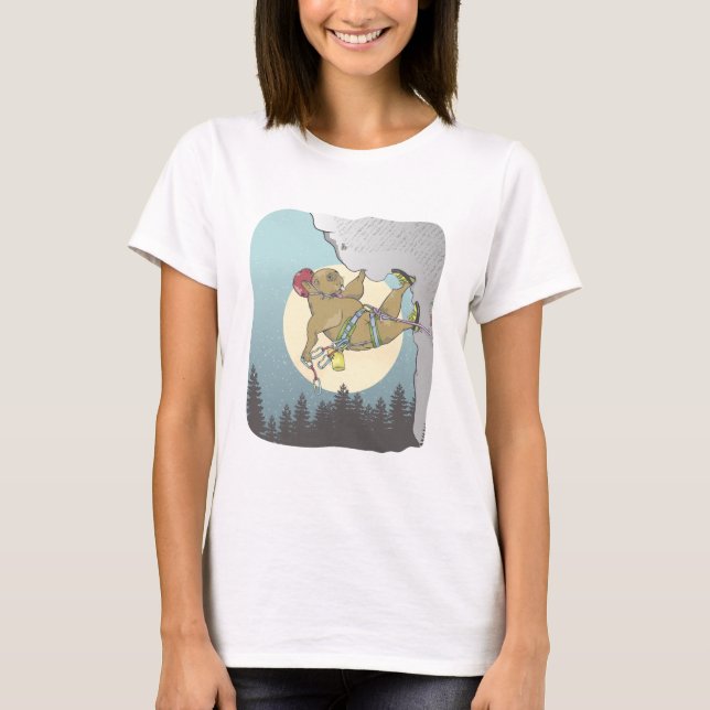 Camiseta Escalada de rocha de Capybara (Frente)