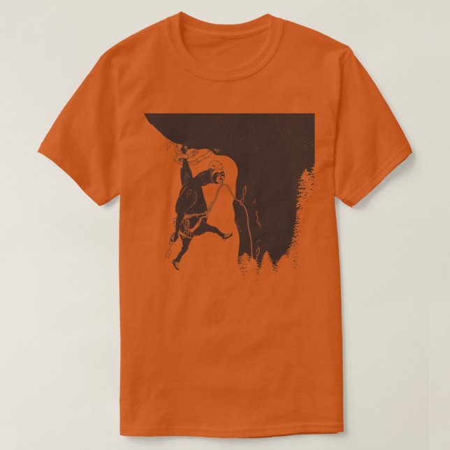 Camiseta Escalada de Rocha Larga 1 (Frente do Design)