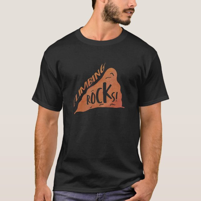 Camiseta Escalada de Rochas Escalando Escalas de Rocha Esca (Frente)