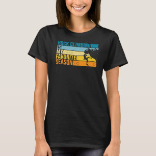 Camiseta Escalada De Rock É Minha Estação Favorita Para Esc