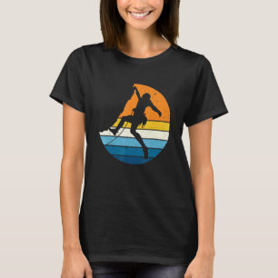 Camiseta Escalada de Rock Sports Retro Vintage Sunset Clima