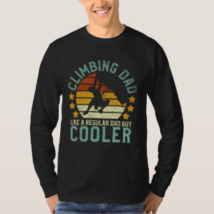 Camiseta Escalada do Pai de Escala Engraçado pelo Pai