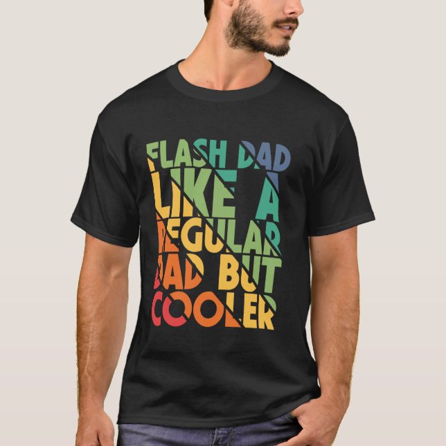 Camiseta Escalada em Bloco Pai Relâmpago Como Um Pai Escala (Frente)
