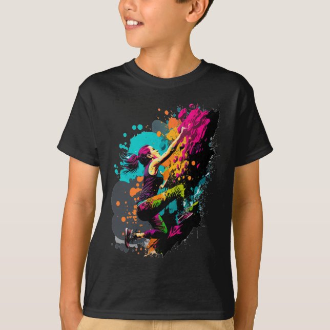 Camiseta Escalada em Parede Bouldering Escalador Indoor Cli (Frente)